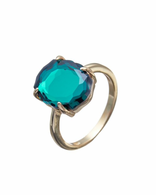 Emerald Baroque Ring in Gold - Exquisite Jewelry Piece